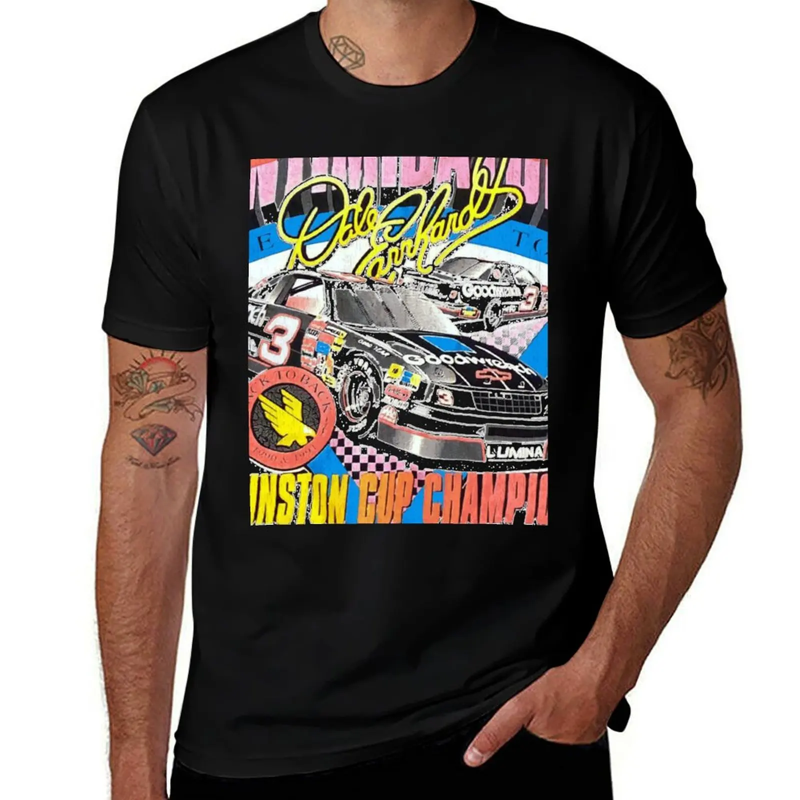 

Dale Nascar Intimidator Vintage Essential Funny T-Shirt summer clothes man t shirt mens t shirt