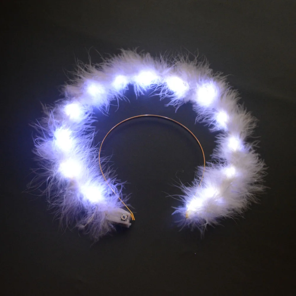 

Halo Crown Goddess Light Up Headband Metal Headpiece for Women Bridal Wedding Costume Cosplay Party Goddess Accessories