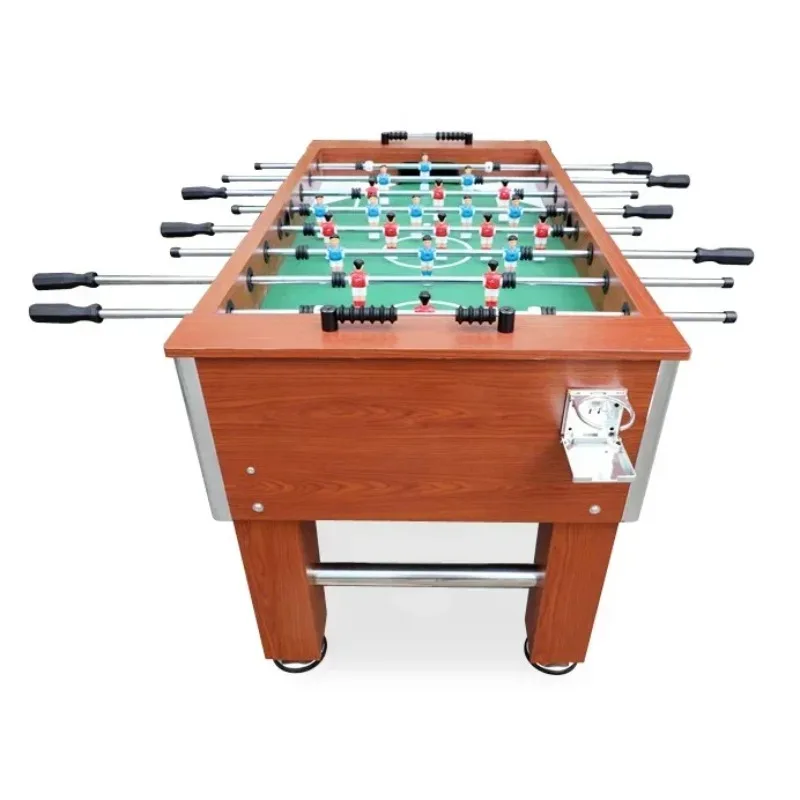 Hot Sale Heavy Duty 55'' Wood Color Football Soccer Game Table/kicker Foosball Table For Adult Play