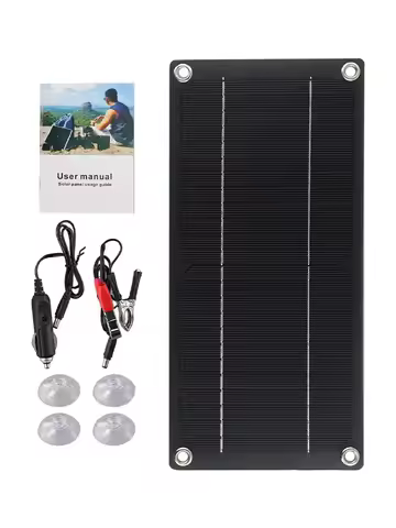 60W Solar Panel Kit 12V Trickle Battery Charger With Single Chip Waterproof Solar Panel Charging For Car Van Caravan