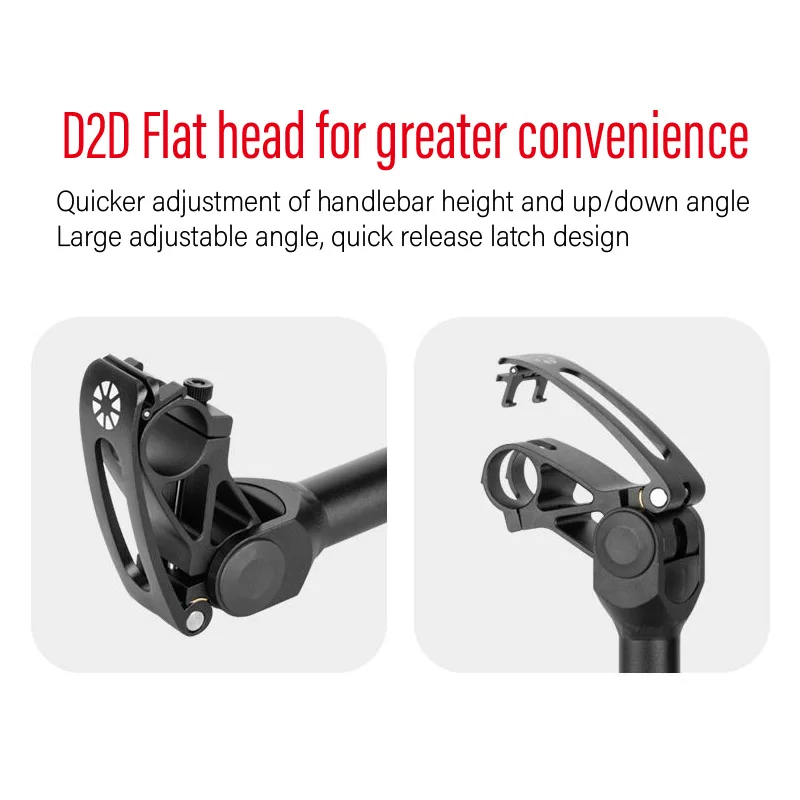 CNC Folding Bike Handlebar Stem Riser Fit Dahon SP8 412 Foldable Bicycle Adjustable Angles Small Wheel Cycling Accessories Part