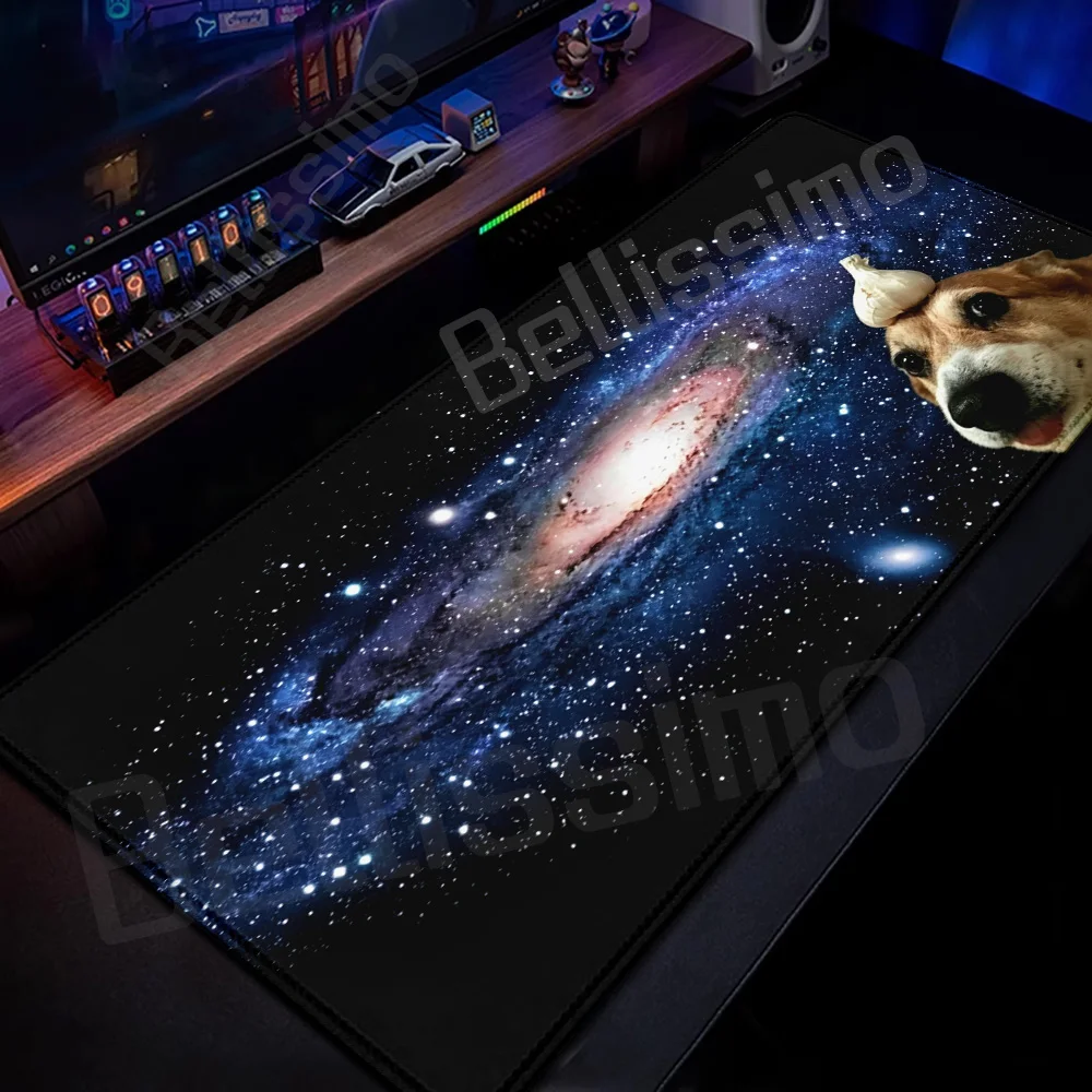 Fashion Puppy Pattern Natural Rubber Anti-slip Mouse Pad, Simple Portable Desk Pad, Suitable for Office, Laptop and Home Use