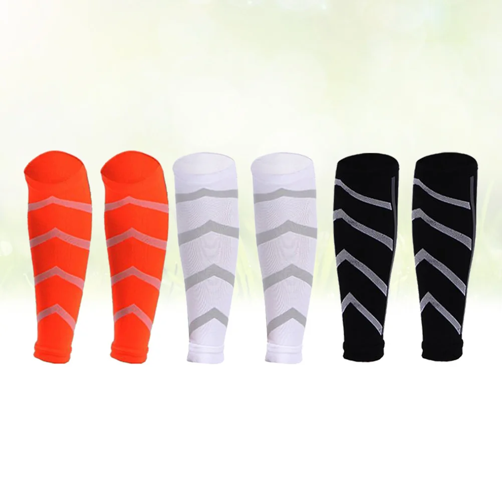 

3 пары компрессионных рукавов для икр, легкие и прочные рукава для бега, носки для боли в ногах, поддержка кровообращения медсестер, беременных