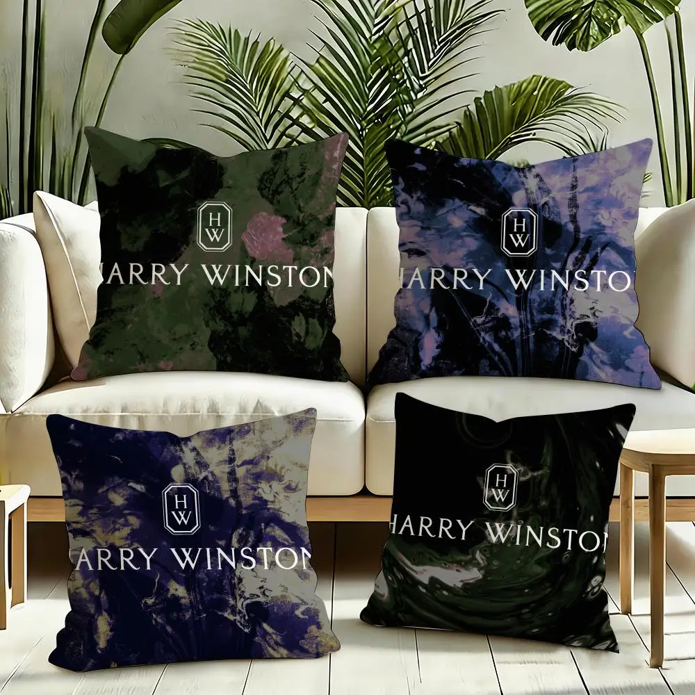 H-Harry W-WinstonS Cushion Cover Reversible Plush Pillow Cover Soft Fluffy  Home Decor for Sofa Bedroom