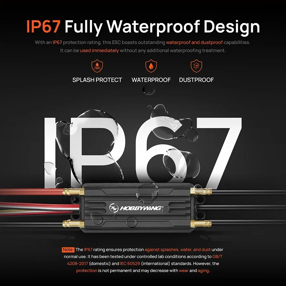 Hobbywing SeaKing 160A V4 Marine elektrische afstemming Ingebouwde BEC waterkoelbediening