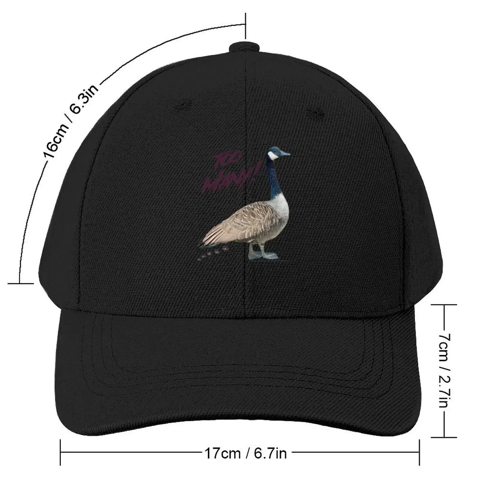 Too Many Geese! - For Light Backgrounds Baseball Cap Golf Wear Luxury Cap Women's Beach Outlet 2025 Men's