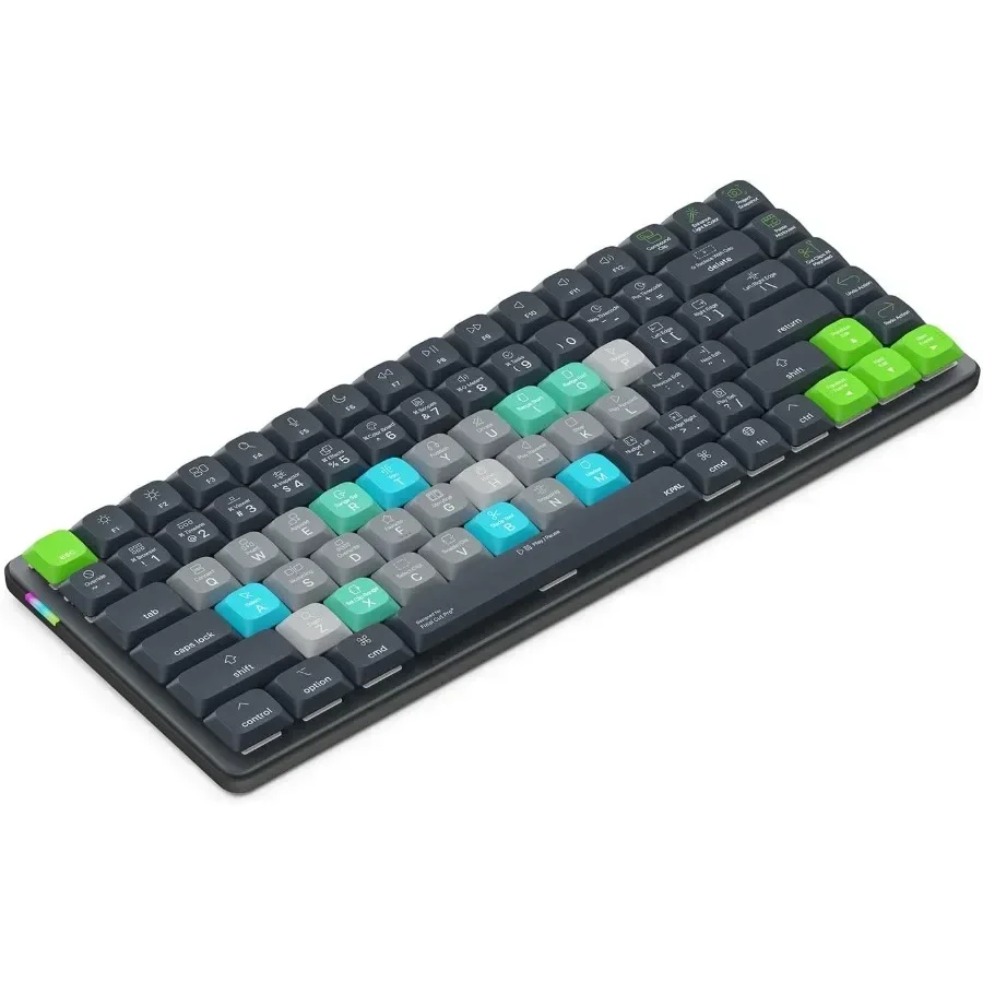 

Клавиатура Final Cut Pro • Беспроводная клавиатура с ярлыками на приборной панели для Mac и ПК • Горячие клавиши с цветовой кодировкой, полностью настройка