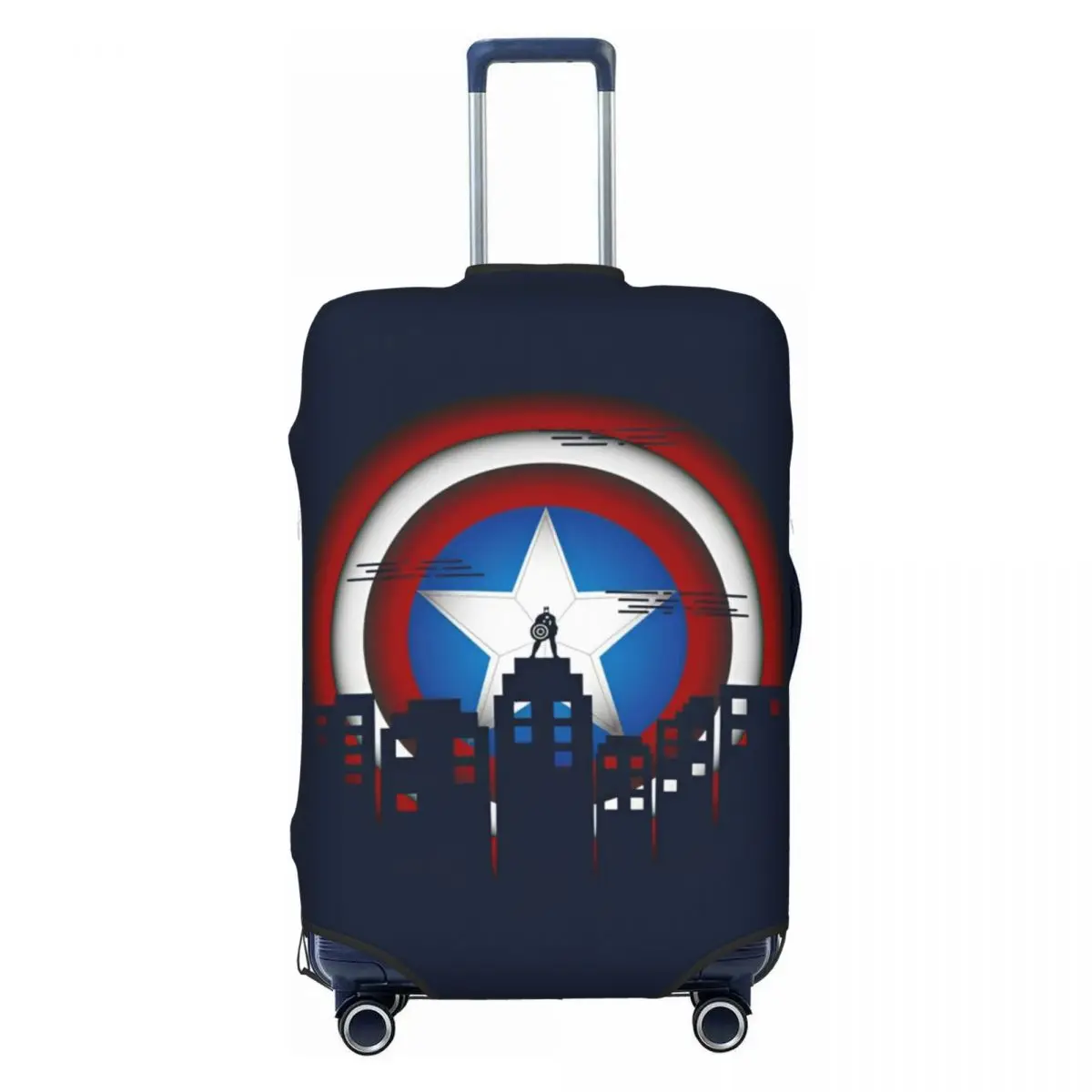 

Captain America Suitcase Cover 3D Printed Strectch Travel Protection Luggage Supplies Holiday