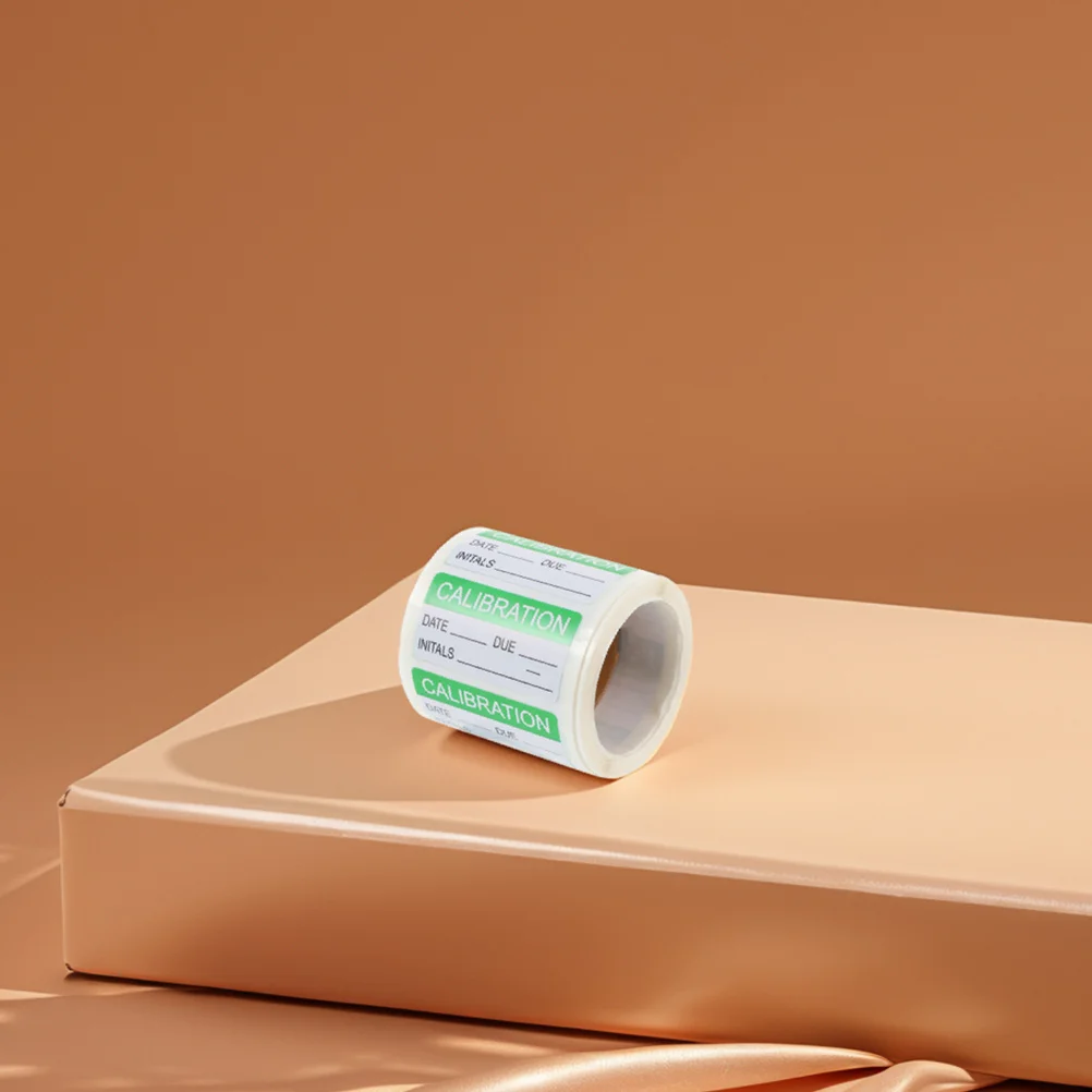 

2 Rolls Green Calibration Labels Self-Adhesive Writable Waterproof Stickers for Quality Control Ground Transport Maintenance