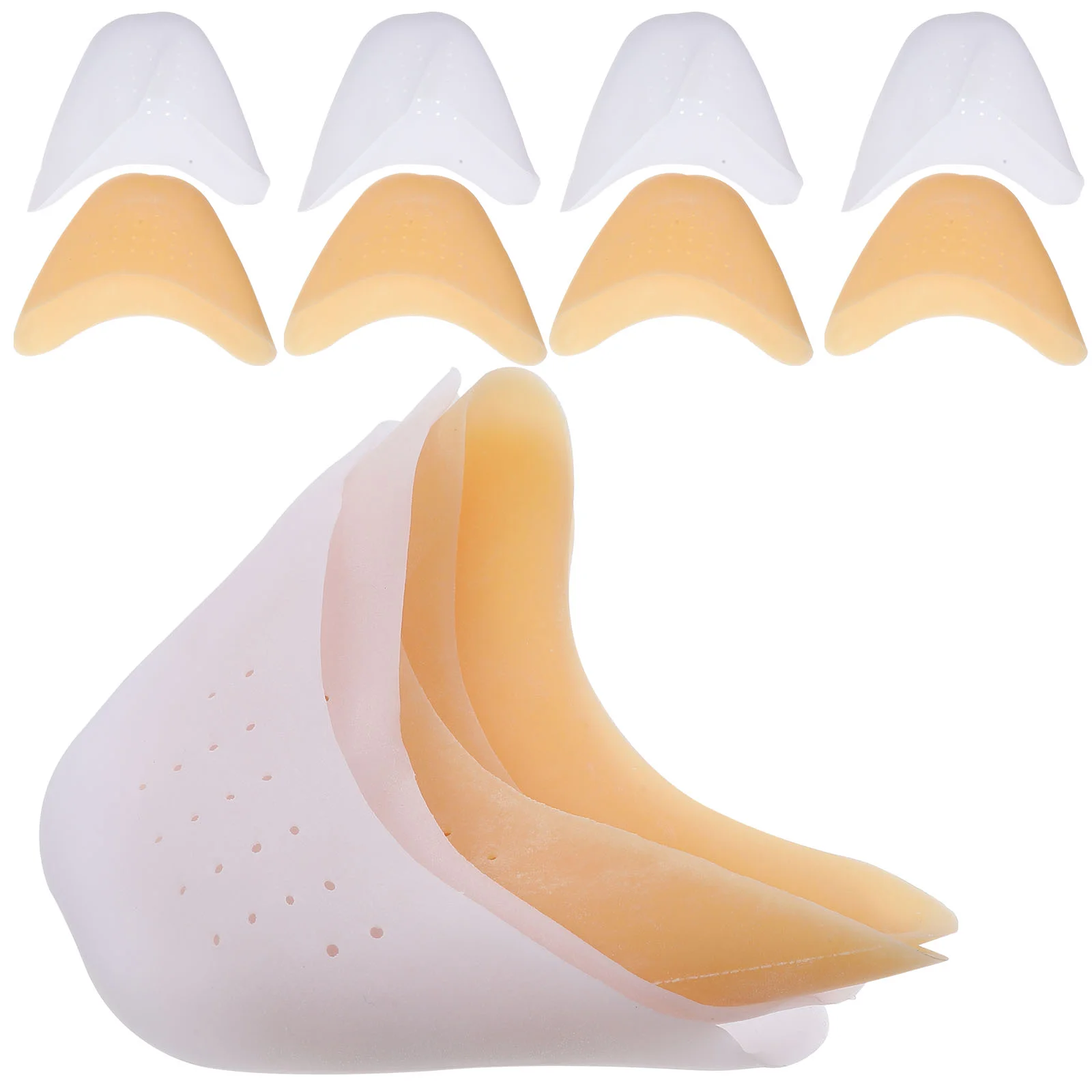 

6 Pairs Boot Heels High Half Size Pad Ballet Dance Shoes for Women Toe Cushion Protectors Women's