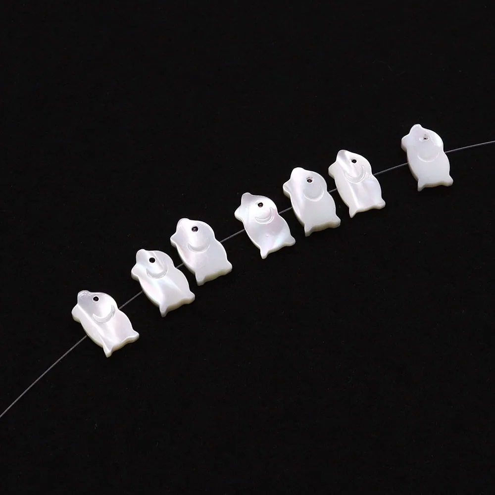 

Pig Shaped Natural Seawater Shell Beads 8x14mm Straight Holes Loose Bead Jewelry Accessory 10 Pcs for Handmade Necklace Gift