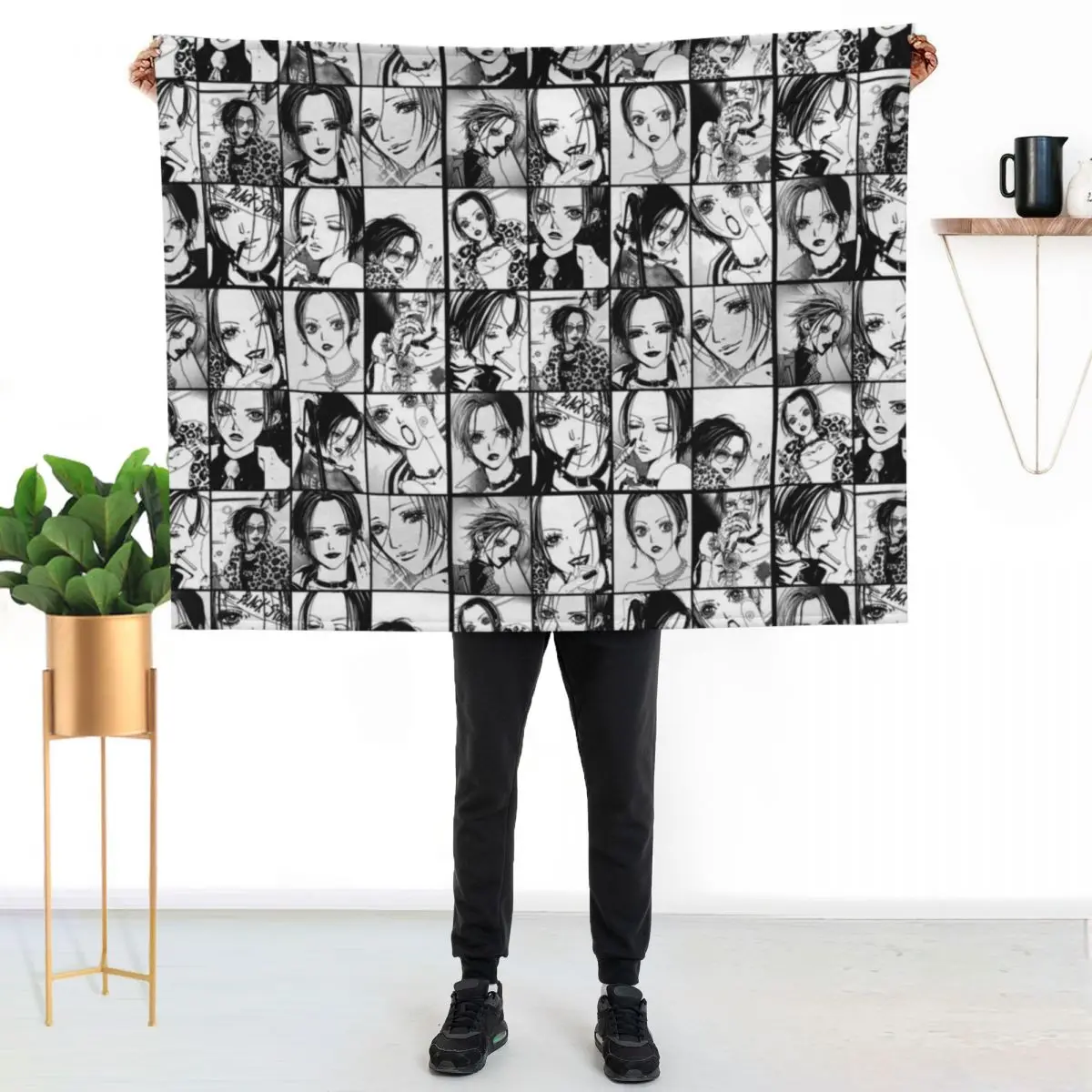 

Nana Osaki Manga Panel collage 2 Throw Blanket Reusable Durable Soft Blanket for All Seasons