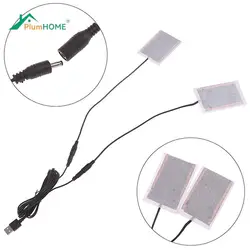 1Set DIY USB Heating Heater Winter Warmer Plate for Pad Shoes Gloves Portable