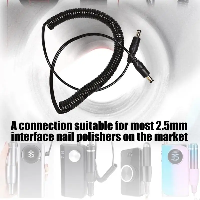 193A Retractable Drill Spring Cable for Nail Drills Compact Design Easy to Carry