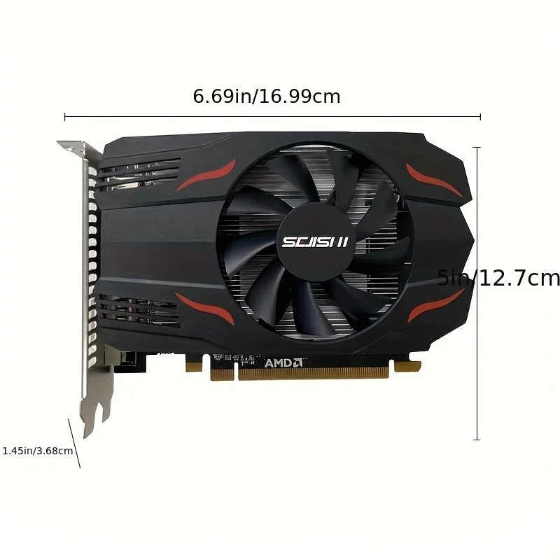 SEJISHI Video Card RX 550 4GB Graphics Cards 128Bit GDDR5 AMD GPU RX550 4GB Mining Gaming Card placa de video PCI-E 3.0X16