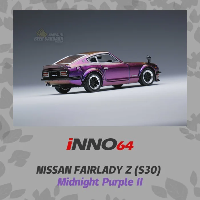 INNO  1:64  Nissan Fairlady Z s30 midnigth purple II Collection of Simulation Alloy Car Model Children Toys