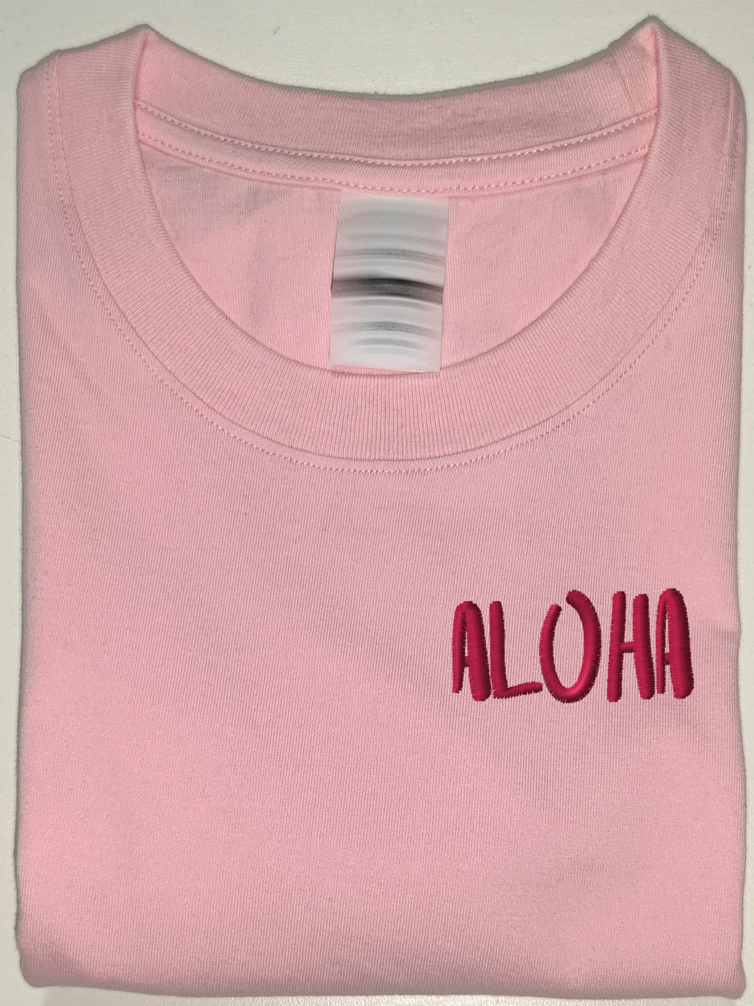 

Футболка с вышивкой букв Aloha, футболки из 100% хлопка с вышивкой, футболка Grpahic, модная и модная, новогодняя, 2025 г., нормальная