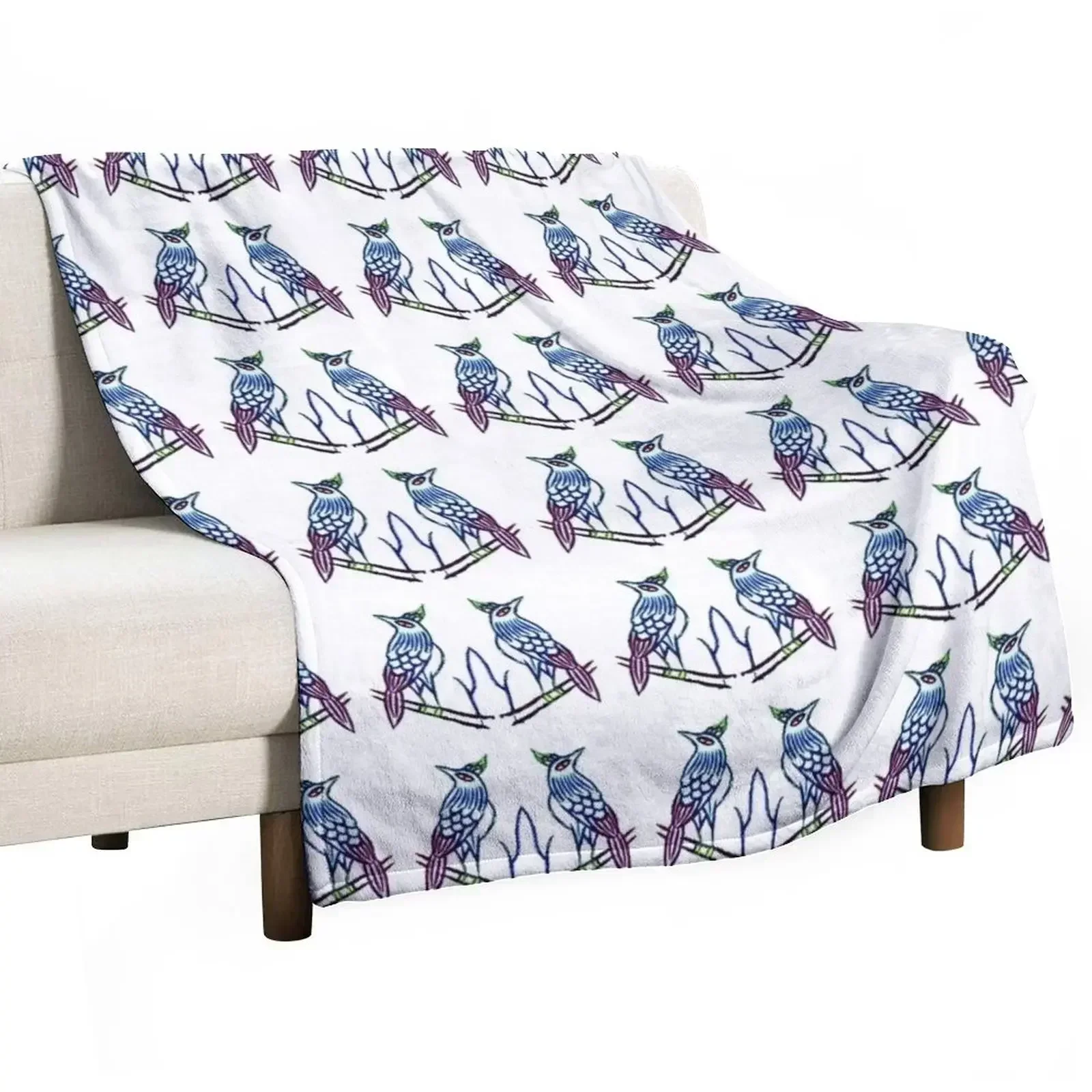 

ONE BAM BIRD Throw Blanket Winter beds Blankets Sofas Of Decoration anime Cute Plaid Blankets