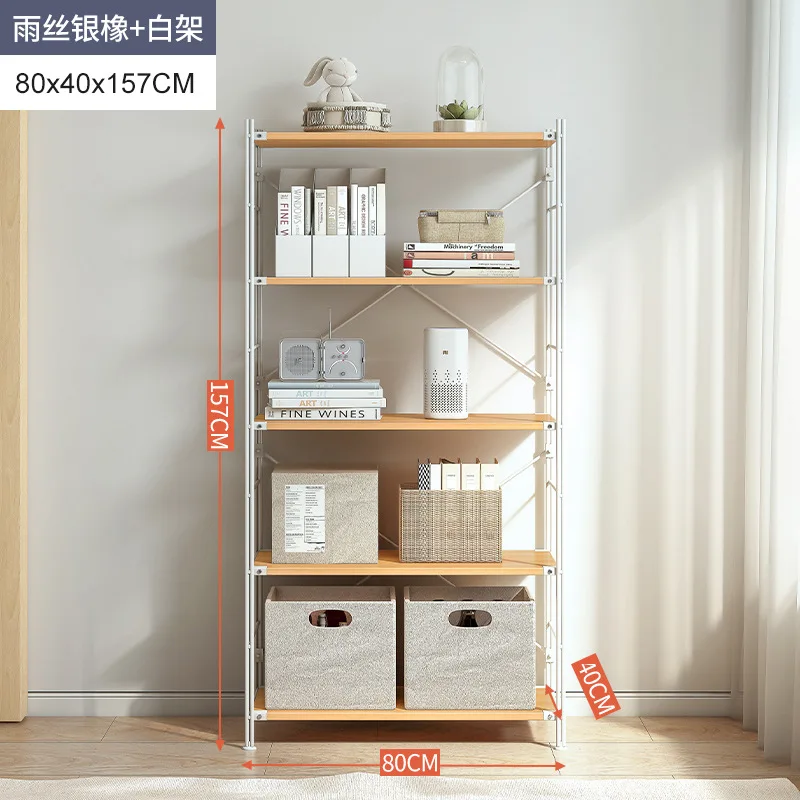 Simple Multi-function Bookshelf Bookrack Kitchen Bedroom Living Room Household Furniture