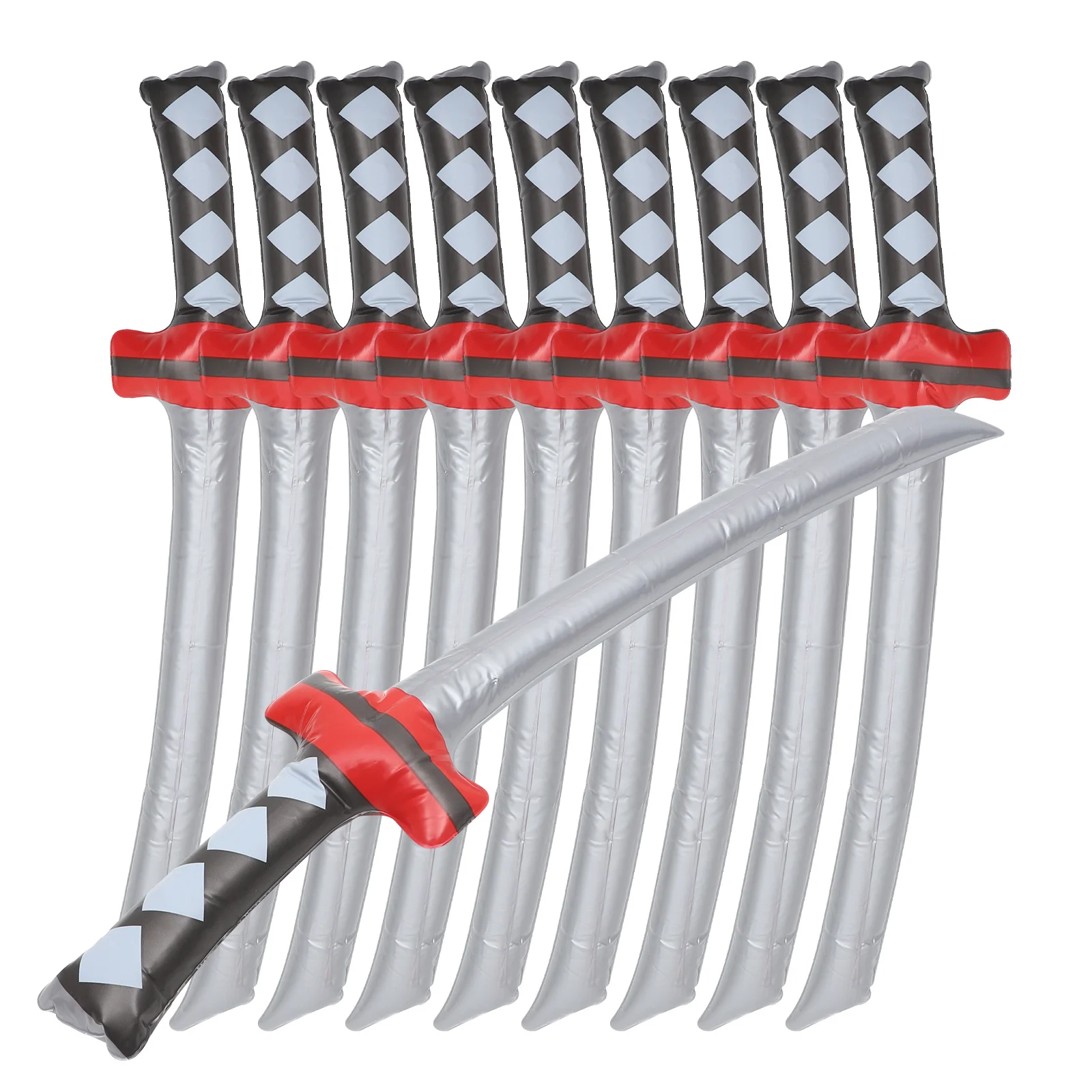 10pcs Inflatable Pirate Swords For Kids Party Balloons Festival Cosplay Prop Stage Performance Decoration Role Play Sword