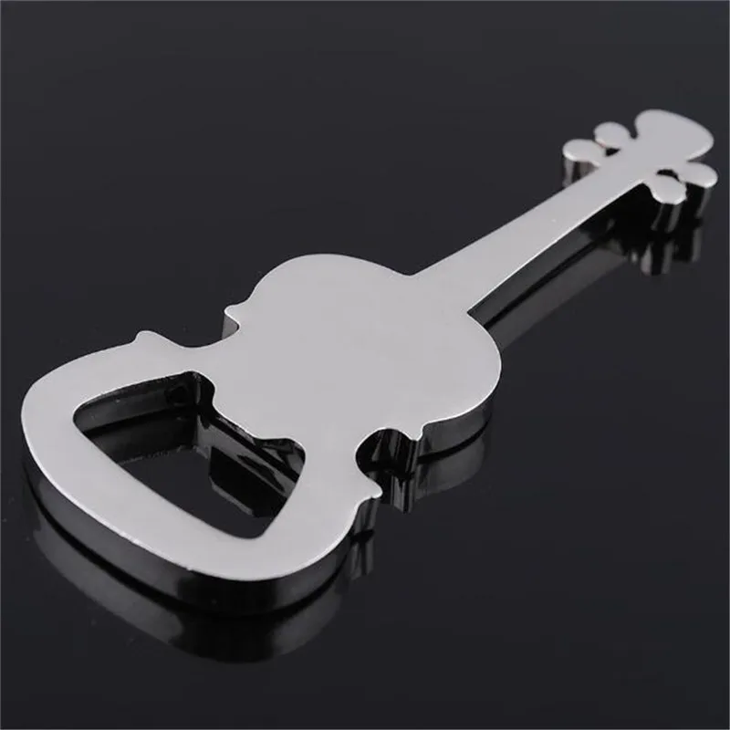 2PCS Creative Guitar Beer Bottle Opener Musical Instrument Style Activity Small Prize Gift Metal Bottle Opener