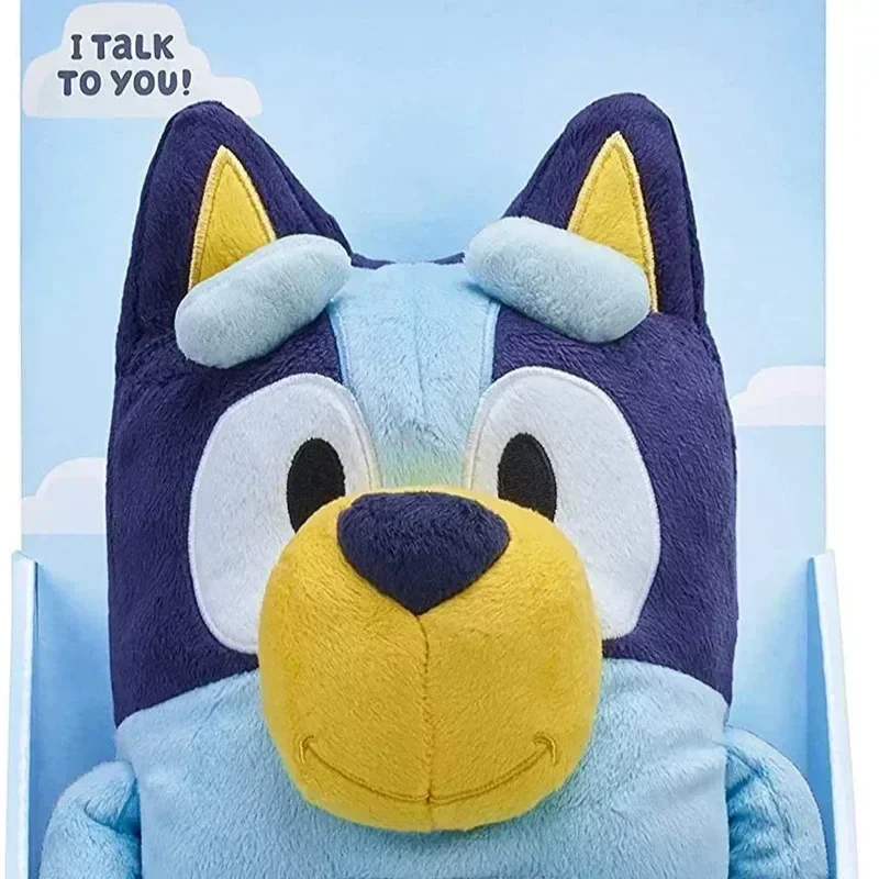 Nuova Una Famiglia Di Bluey Parlante Peluche Bingo Cane Musica Peluche Bluey Anime Figura Animale Sveglio Canta Cane Bambola Regali Di Natale Per Bambini