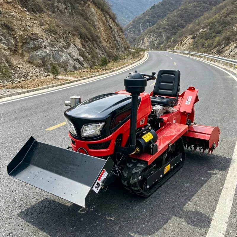 

Customized Farm Four-wheel Rotary Tiller for Ploughing, Durable Wheeled Model, High-efficiency Energy-saving Four-wheel Tractor