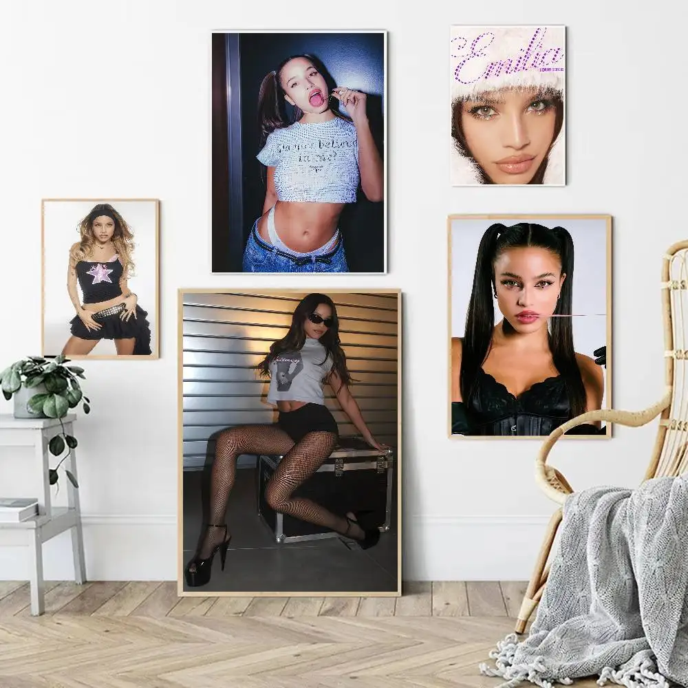 Singer Emilia Mernes Funny Cute Cartoon Posters Prints Canvas Painting Wall Art Picture Living Room Home Decor