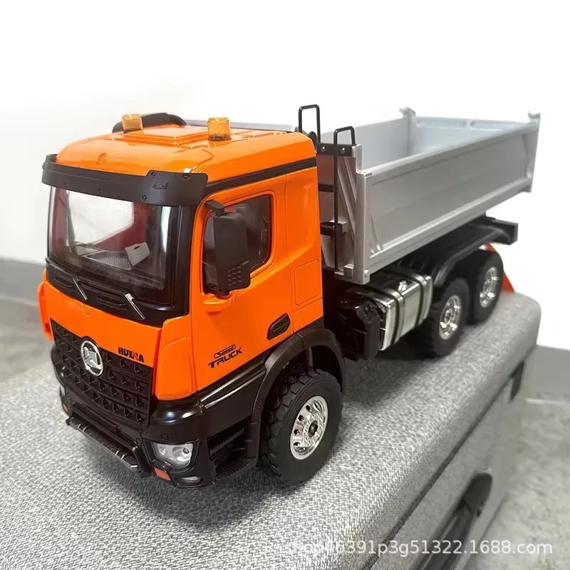 1598 Full Scale 1:14 Fourteen Channel 2.4g Alloy Dump Truck Engineering Transport Vehicle Adult Remote Control Toy Car