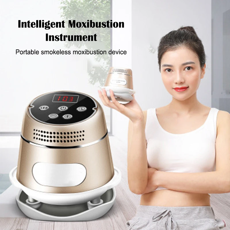 New intelligent moxibustion apparatus home electric heating fumigation warm moxibustion apparatus red light heating moxibustion