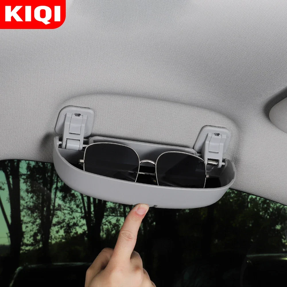 Upgrade New Car Glasses Holder Sunglasses Storage Box Case for VOLKSWAGEN VW T-ROC TROC 2018 2019 2020 2021 2022 Accessorie