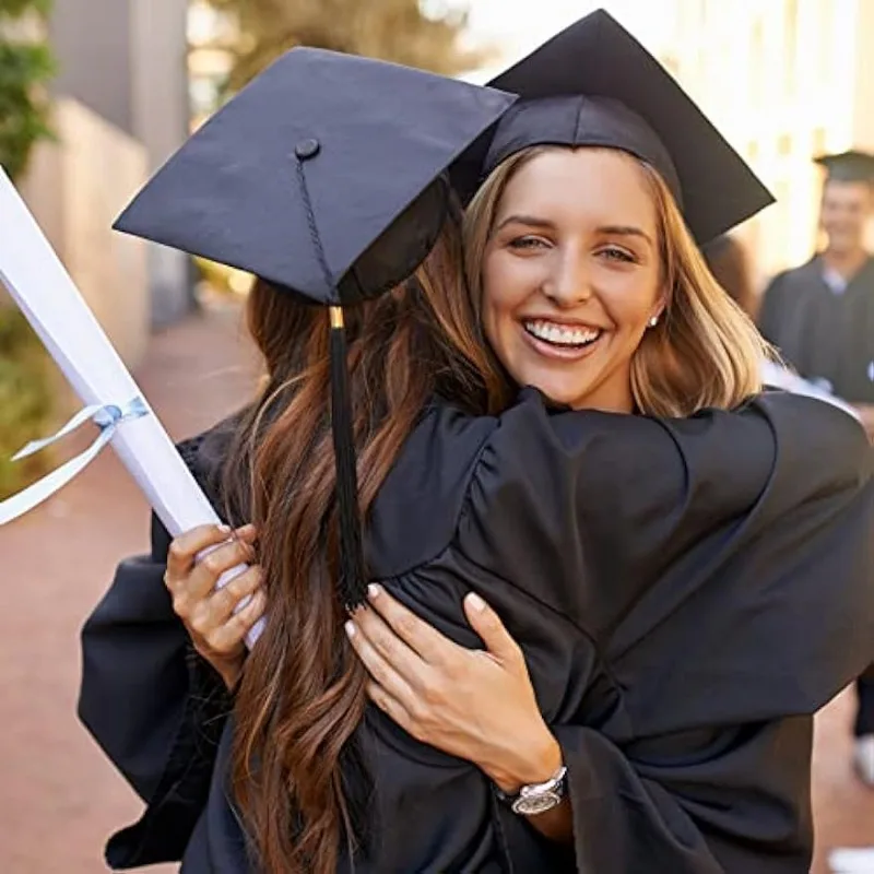 One Graduation Cap with Tassel, Adjustable for Adults, Suitable for Both Men And Women，Pendent Unisex Graduation Hat master view 4