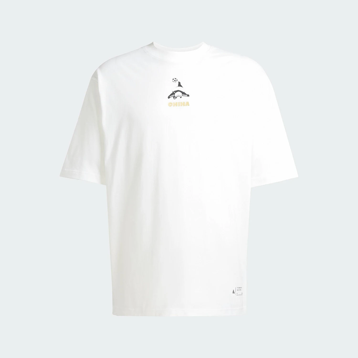 أديداس صيفي أصلي للجنسين بسيط برقبة دائرية وأكمام قصيرة قابلة للتنفس JZ3269 #4