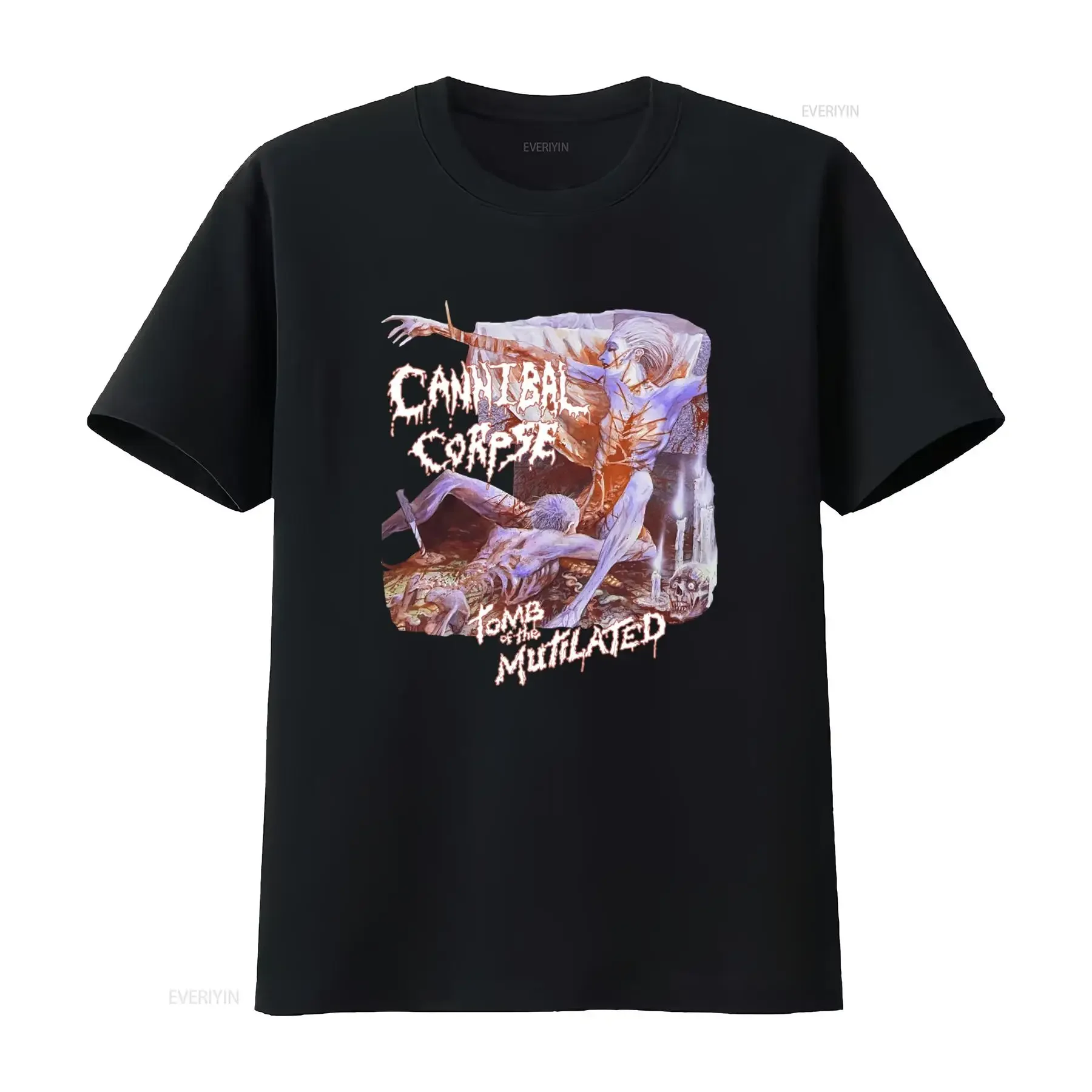 CANNIBAL CORPSE Tomb of the Mutilated T Shirt Heavy Metal Band Merch for Fans vintage Washed Comfortable Breathable Soft homme