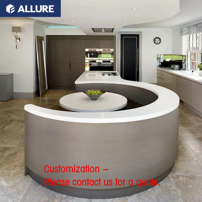 custom.Allure on Cabinet Design APP Ready to Assemble New Kitchen Design Idea Circular Island Kitchen Cabinets