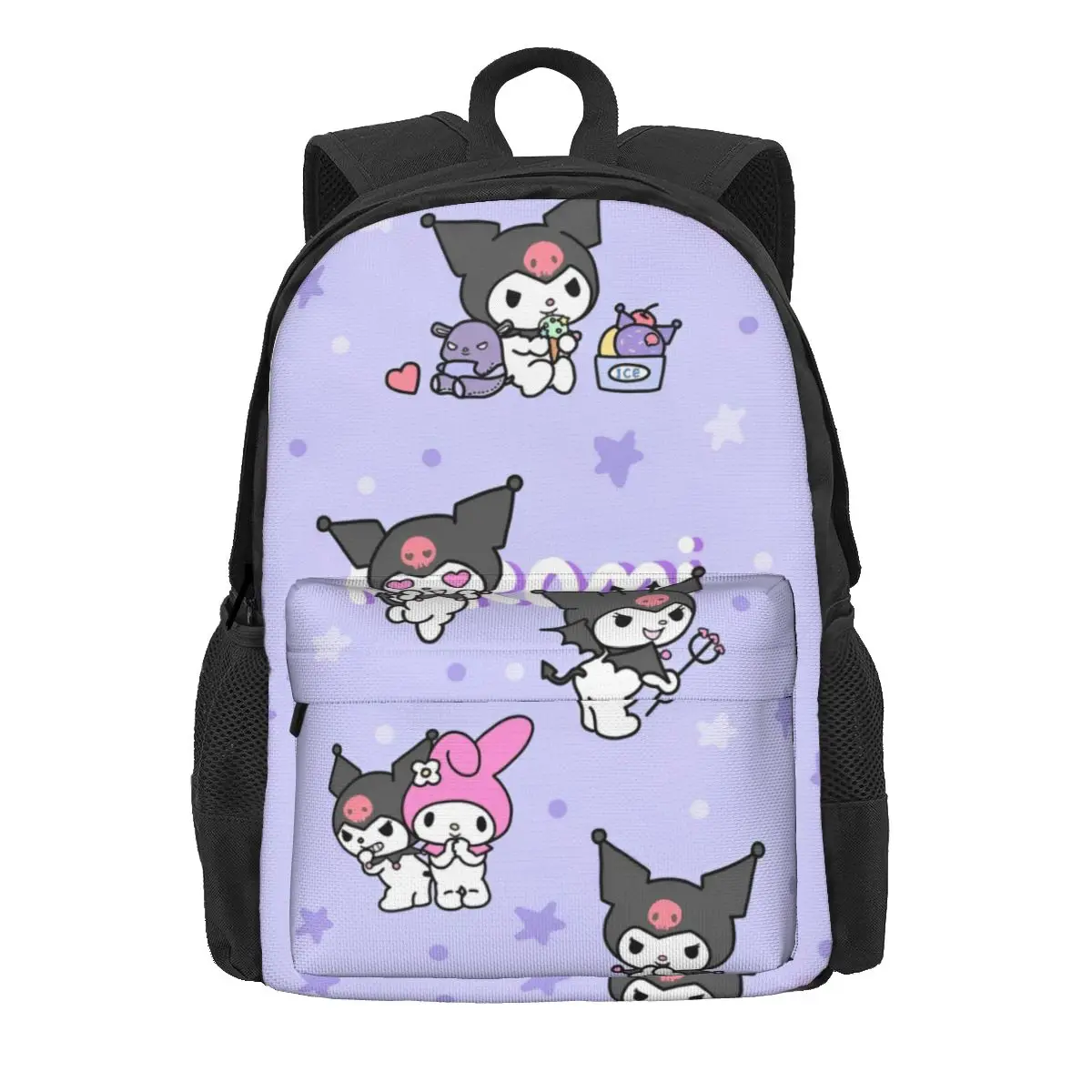 

Женский рюкзак Kawaii Kuromi с рисунком Mochila, модная школьная сумка для ноутбука, Mochila, подростковый водонепроницаемый дорожный рюкзак