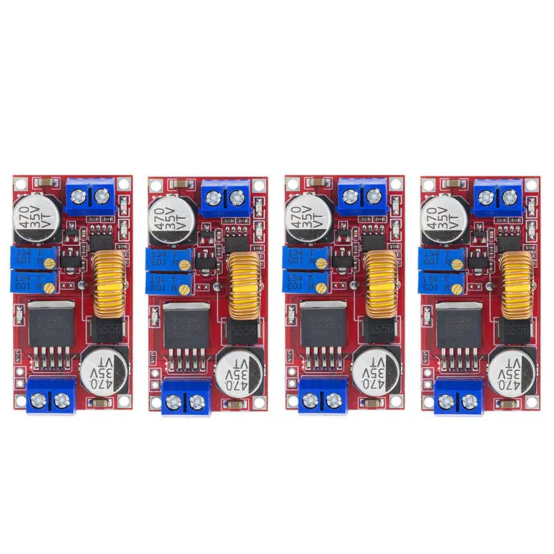 4 PCs 5A DC-DC Adjustable Buck Converter XL4015 4-38V to 1.25 - 36V Step Down Power Supply Voltage Regulator Power Module YANXD