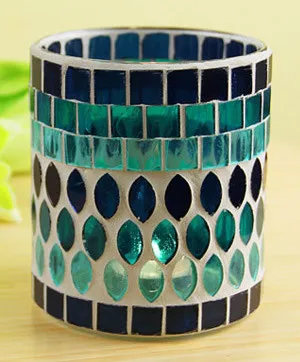 5pcs Diy Candle Glass Mosaic Candle Holder Candle Cup Candle Light Restaurant Decoration Candle Jar Candle Making Supplies m