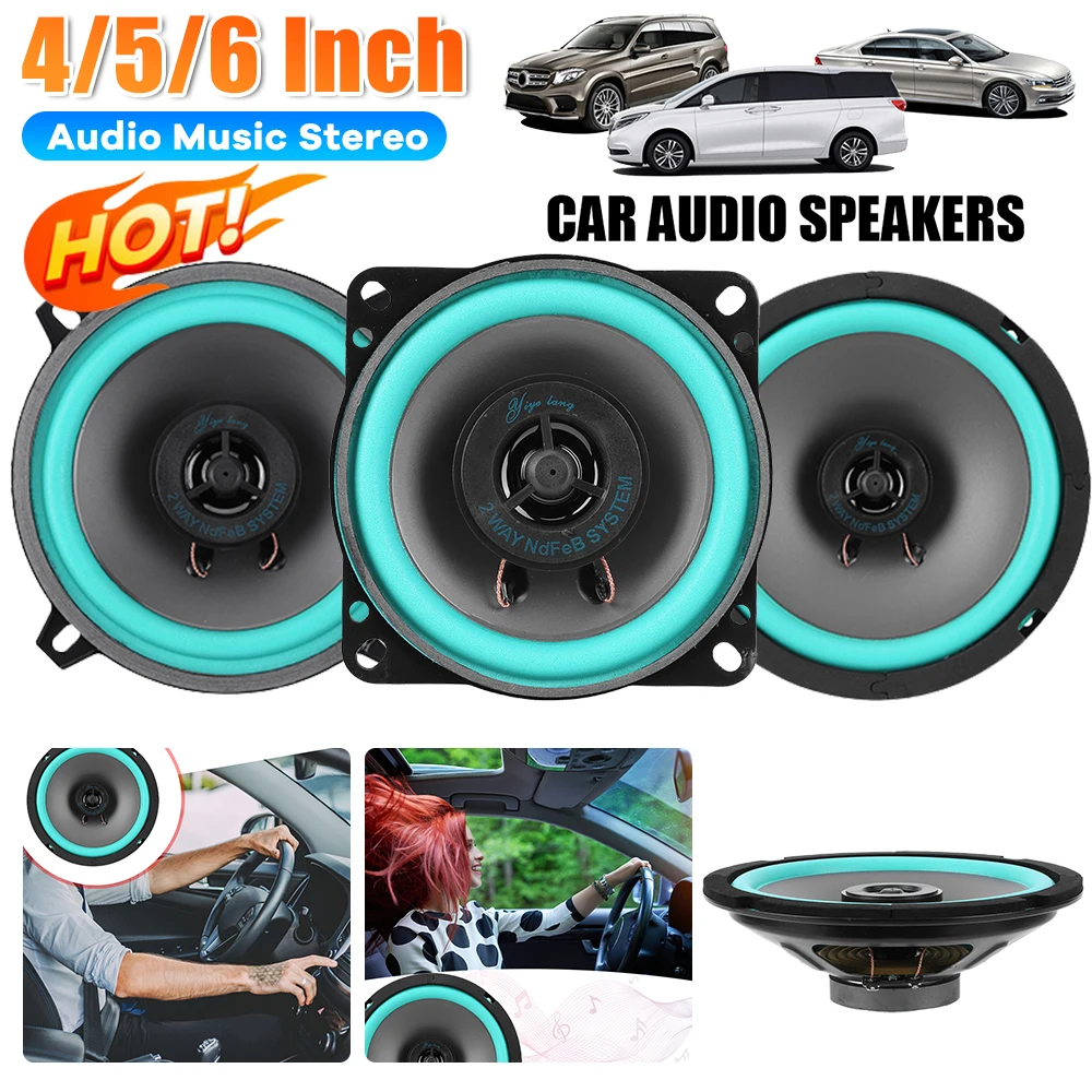 4/5/6,5 Zoll Universal Auto Lautsprecher 100 W/160 W HiFi Koaxial Subwoofer 12 V Auto Audio Musik Stereo Empfindlichkeit 92dB Auto Audio Horn