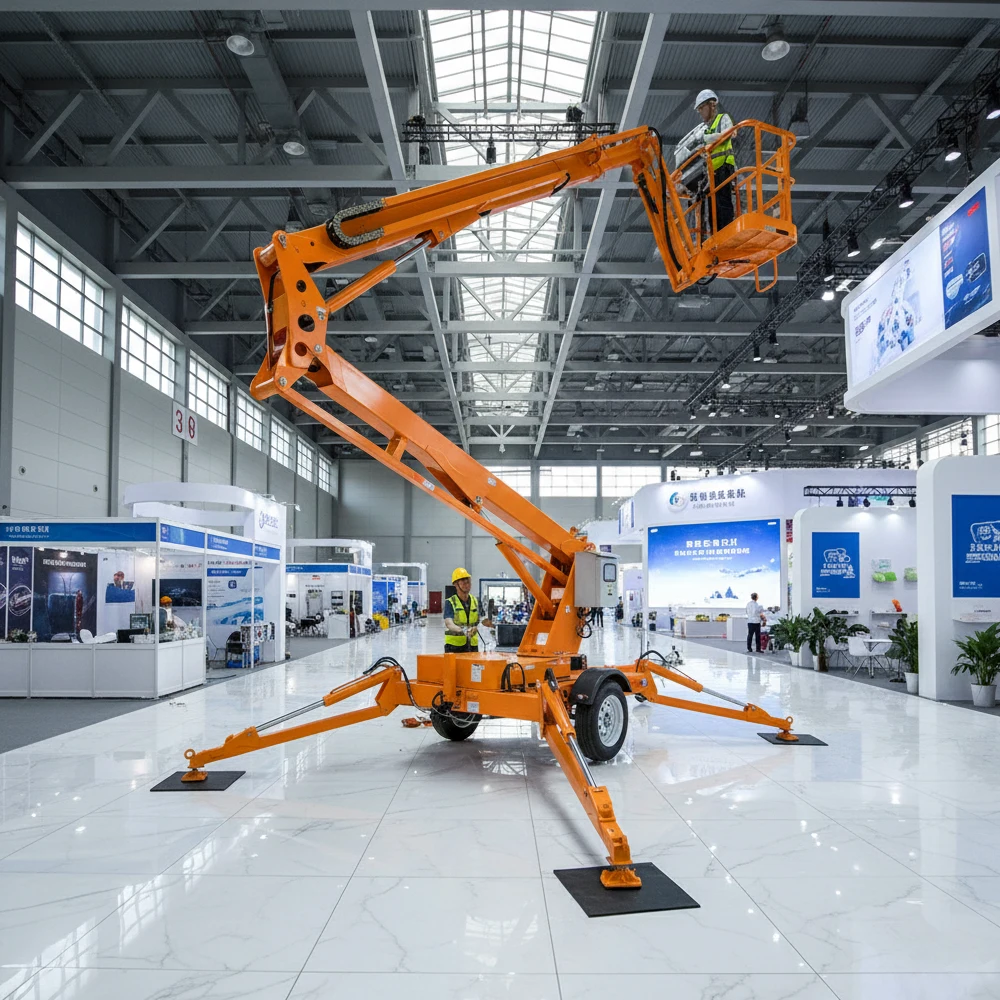 【Direct Factory Sale】Hot Sale Trailer Mounted Boom Lift Spider Lift Telescopic Lift For Construction And Maintenance