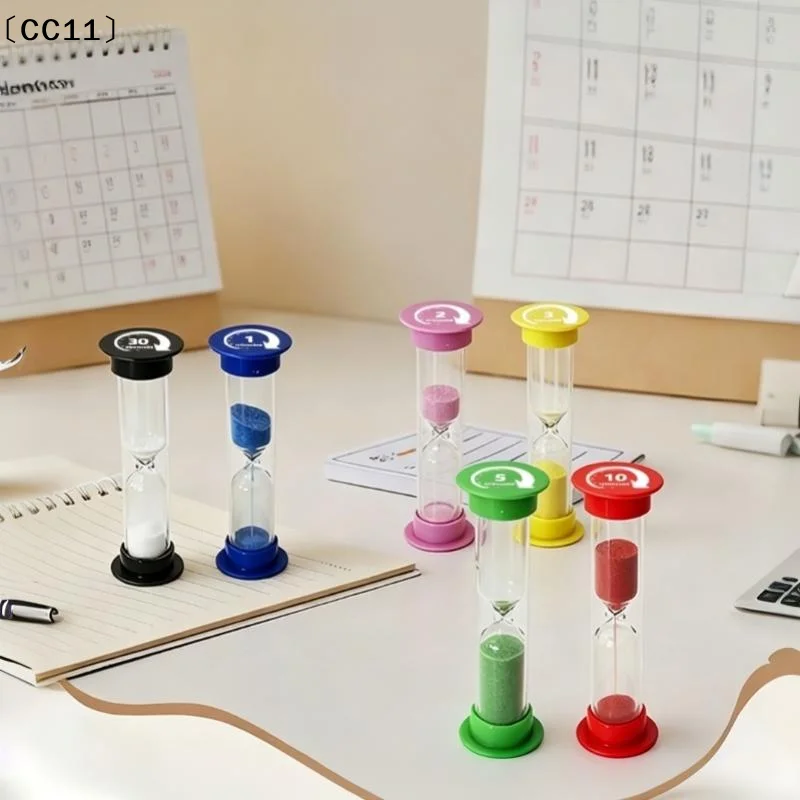 1/6Pcs Practical Multiple Durations Anti Fall Plastic Sand Timer 1 2 3 5 10 Minutes 30 Second Toy〔CC11〕