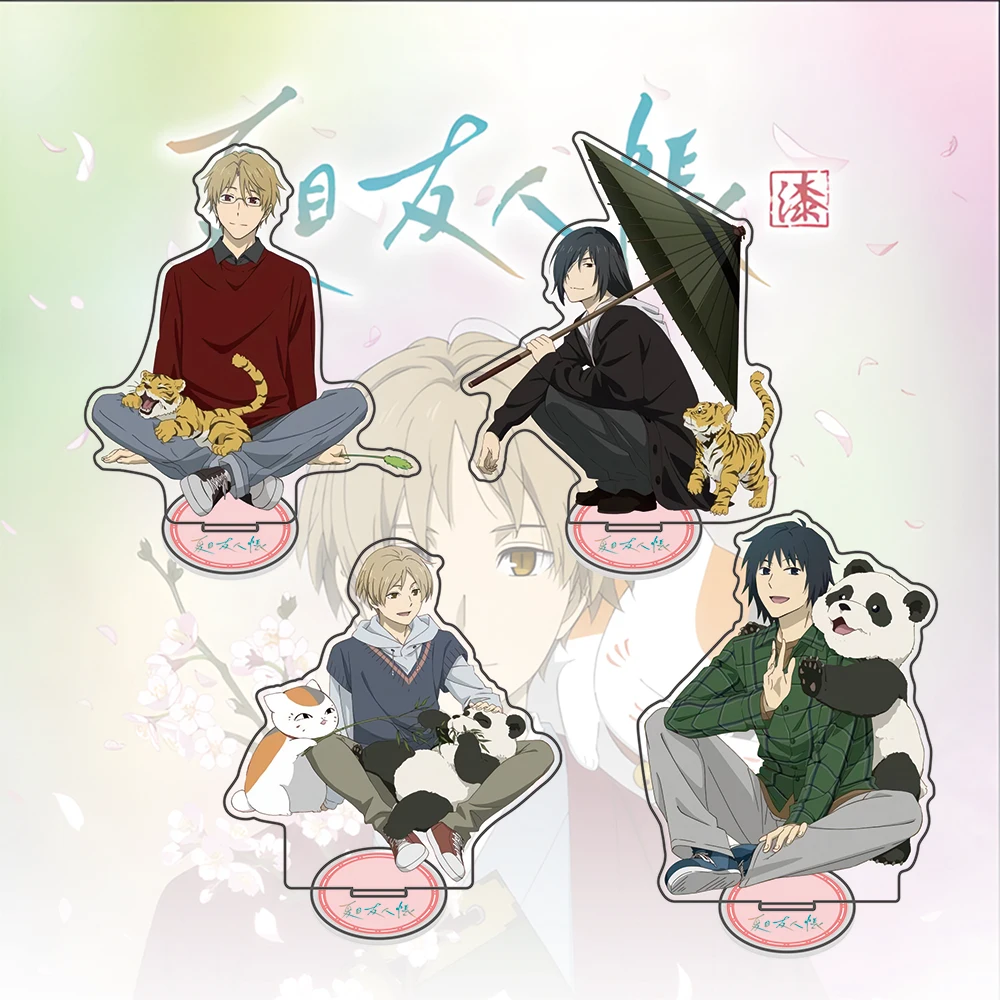 Natsume’s Book of Friends Latest Sitting Pose Acrylic Standee –Natsume, Tanuma, Natori, Matoba; Cute Display Figure Anime Gift