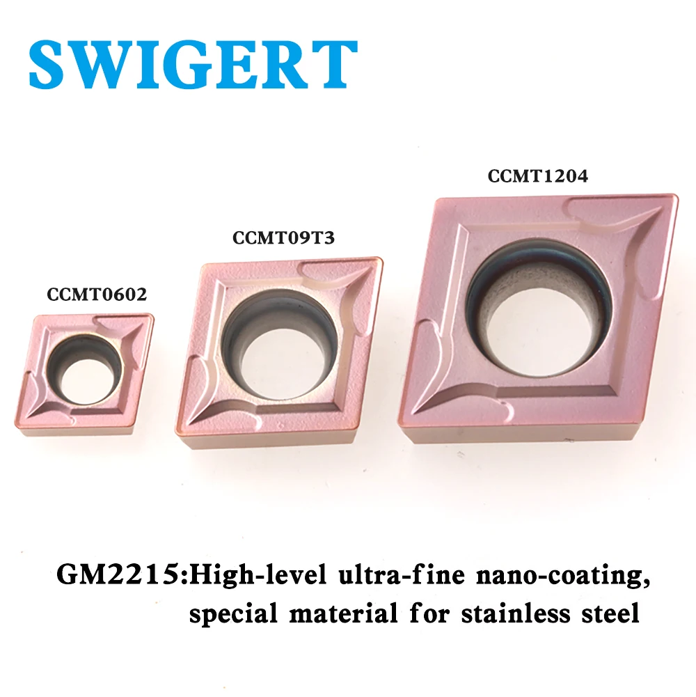 SWIGERT High quality Boring inserts CCMT060204/0208/CCMT09T304/T308 CCMT120404 Special for stainless steel CNC blade