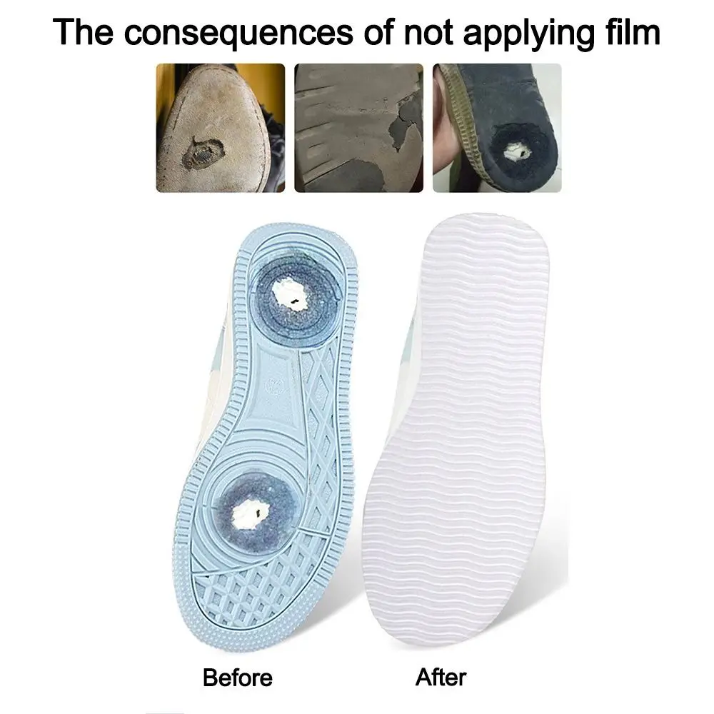 2Pcs Durable 10*27cm Sole Anti Slip Sticker Wearable Repair Shoe Sole Protectors Self Adhesive Heel Stickers Shoe Accessories
