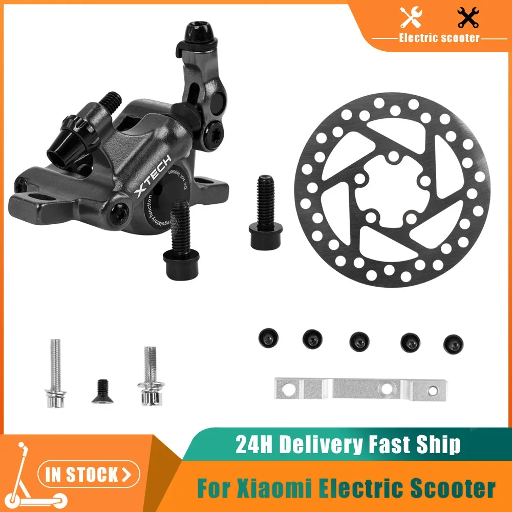 Monorim Line Pulling Hydraulic Disc Brakes Calipers Set For Xiaomi M365 Pro 1S Mi3 E-Scooter Rear Wheel Aluminum Alloy Brake