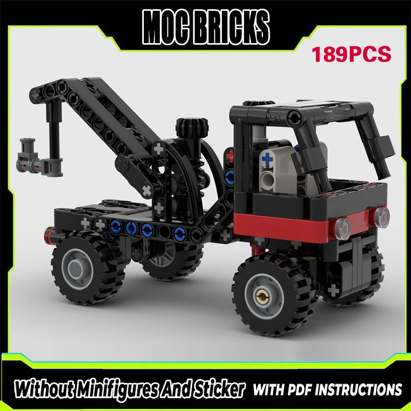 

Конструктор City Car Model MOC: Эвакуатор с рулевым управлением HOG, модульная технология, подарки, праздничный набор для сборки, детские игрушки