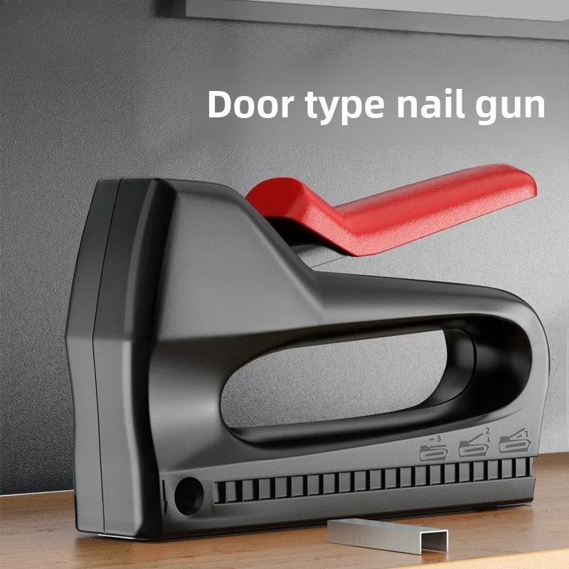 3-in-1 Manual Staple Gun Heavy Duty Stapler with Staples Nail Gun for Upholstery Woodworking DIY Home Decoration