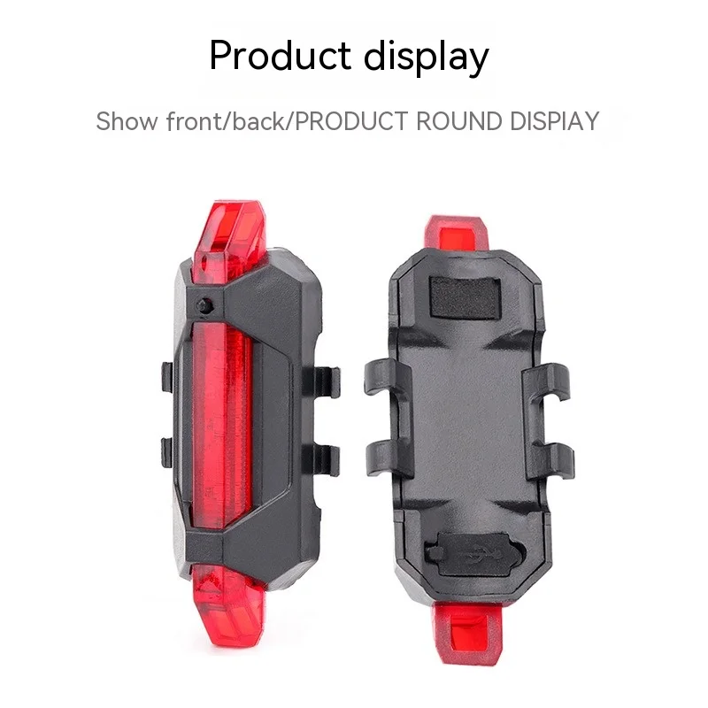 Rechargeable Bicycle Tail Lights Night Riding Safety Warning Lights Tail Lights LED Bicycle Lights Cycling Equipment