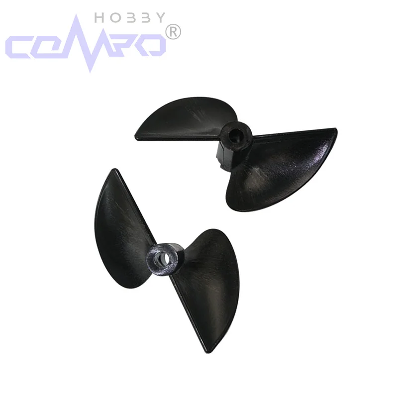 

5 Pcs DIY RC Boat 2-Blade Propellers Dia 70 mm Pitch 1.4 Glossy Black CW CCW for RC Model Boat Parts