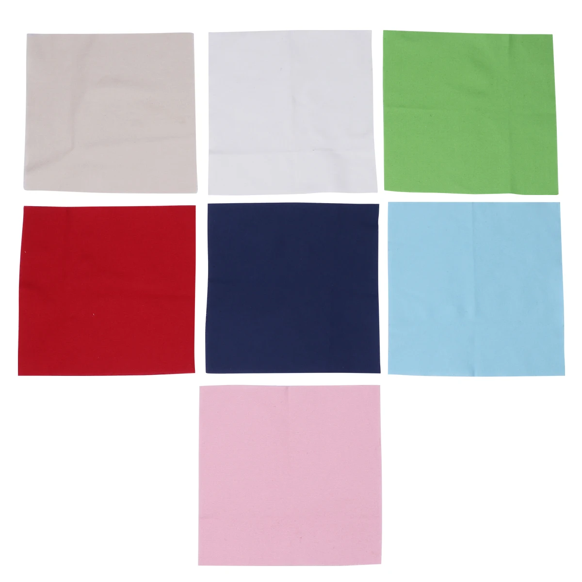 

7pcs 18X18Cm Cotton Linen Fabric For Embroidery Diy Cloth Breathable Natural Material Handmade Garment Craft Table Cover Bag